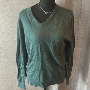 Green Goodfellow & Co V Neck Sweater